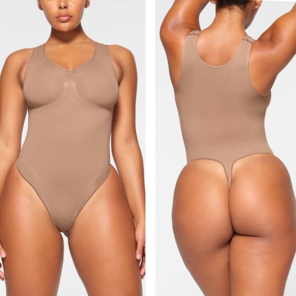 SKIMS Scoop Neck Thong Bodysuit size Large NIB - Picture 7 of 10